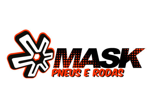 logotipo mask pneus e rodas