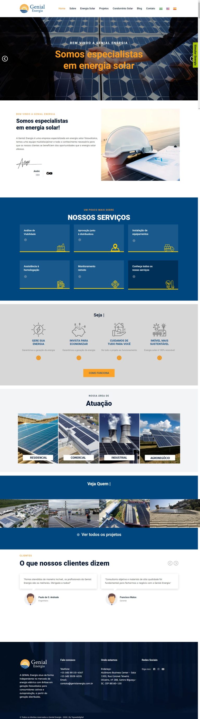 Genial Energia - empresa especializada em energia solar fotovoltaica